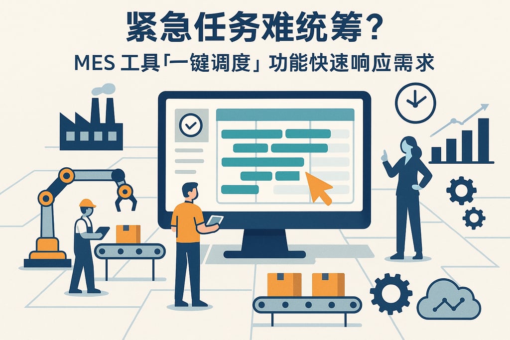 紧急任务难统筹？MES 工具「一键调度」功能快速响应需求